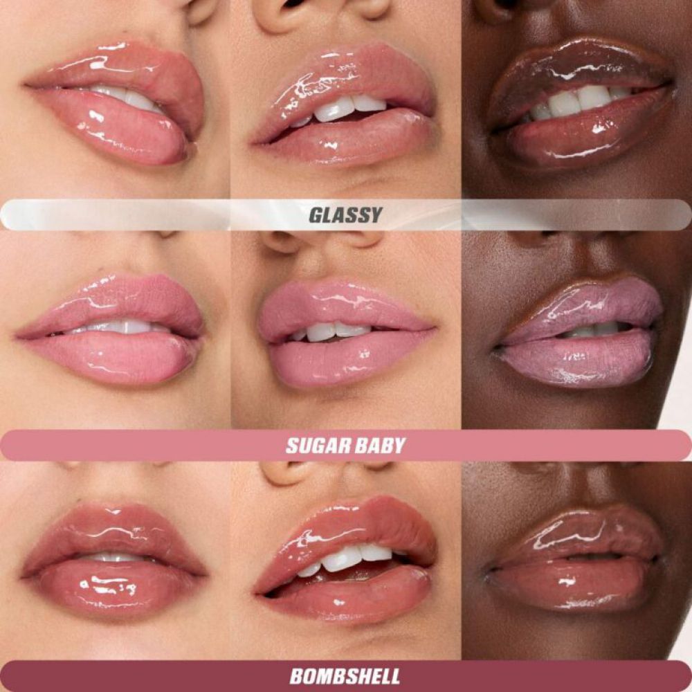 HUDA BEAUTY Mini Glossiest Lip Gloss Set هدى بيوتي مجموعة كلوس بالحجم المني للشفاه